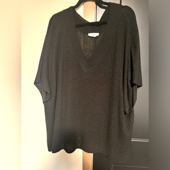 Zenana brand, oversized and slouchy black sweater. Size XL, can fit a 2x - Picture 1 of 3